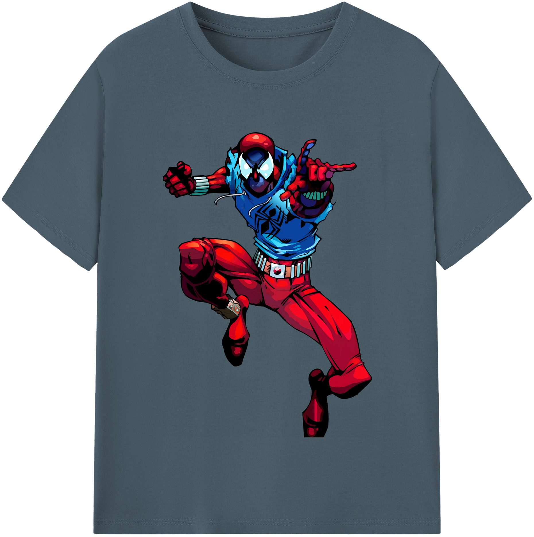 （画像用） Spider Man スパイダーマン 綿100％半袖Tシャツ（フロントプリント）